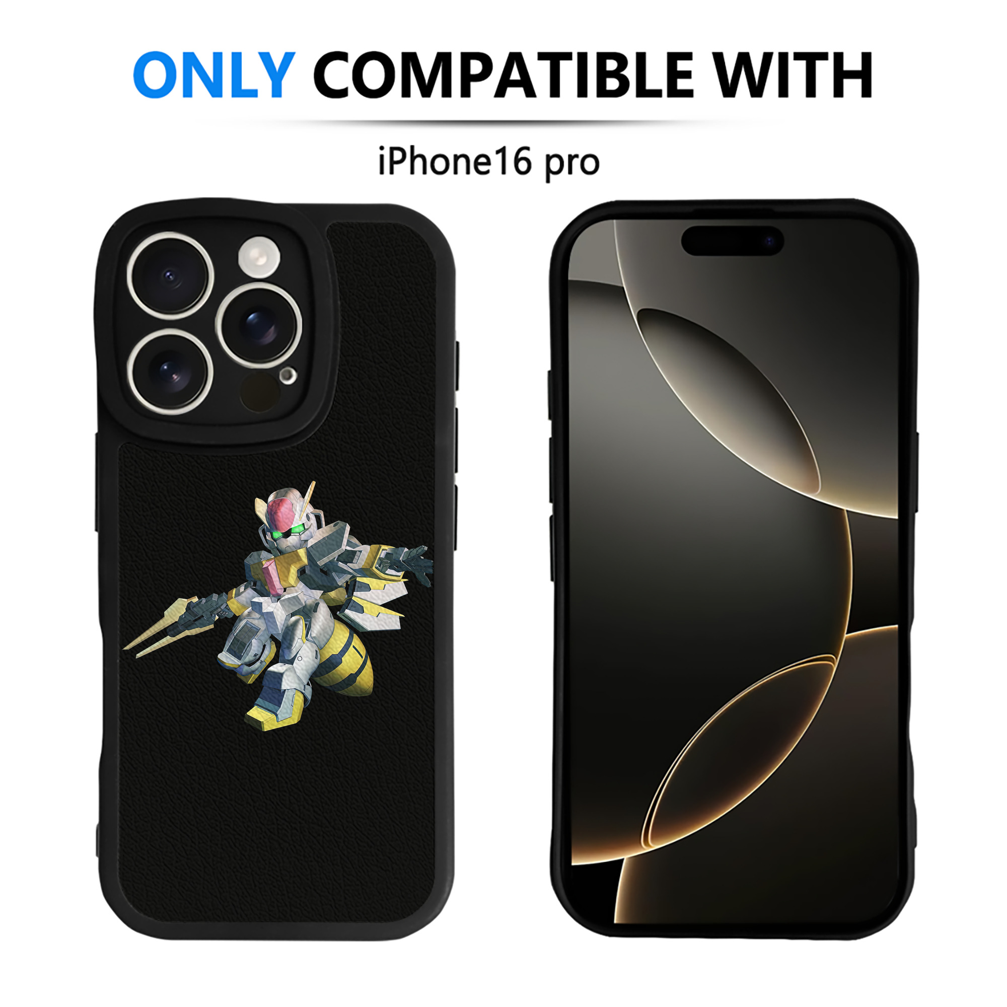 （画像用） 機動戦士ガンダム Mobile Suit Gundam 【iPhone 16シリーズ対応】シリコンスマホケース（レザー調） 材質：シリコン